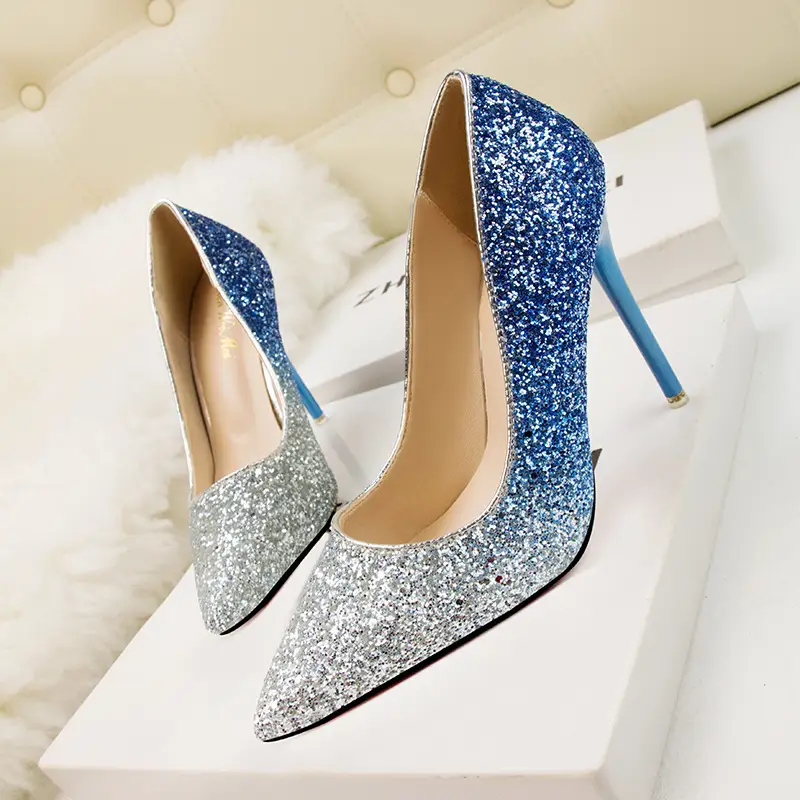 Women's Fashion Pointed Low-cut High Heels