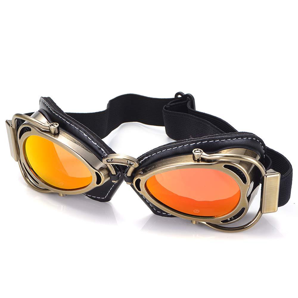 Motorcycle Wind-proof Glasses Motorcycle Pilot Hat Against Wind And Sand Harley Prince Helmet Reflective Retro Goggles