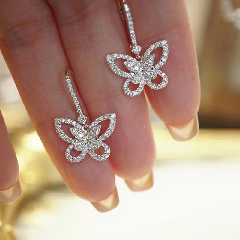 Womens Stylish Delicate Hollow-out Design Earrings