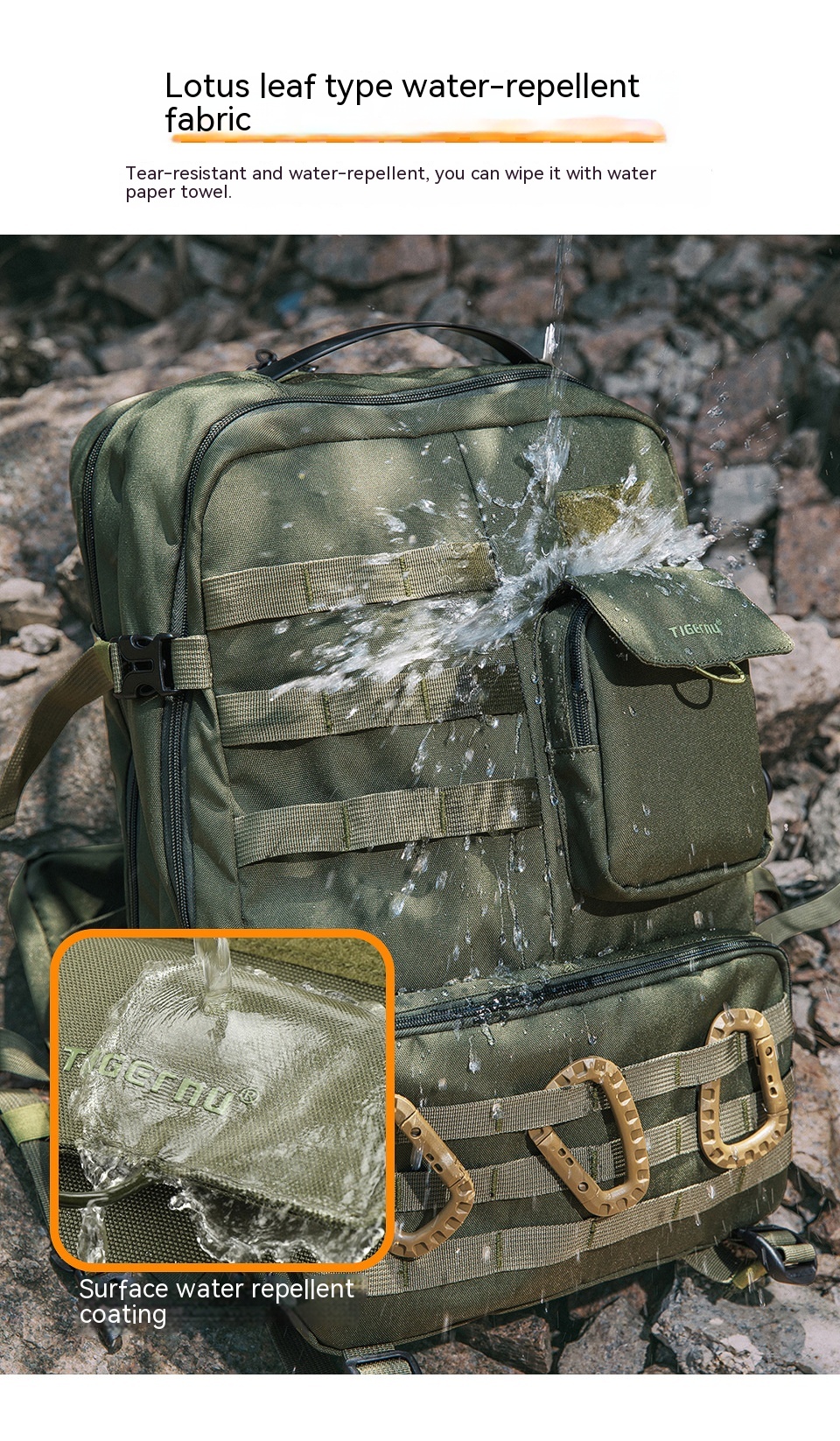 Tactical Backpack Men's Waterproof Outdoor - Image 4