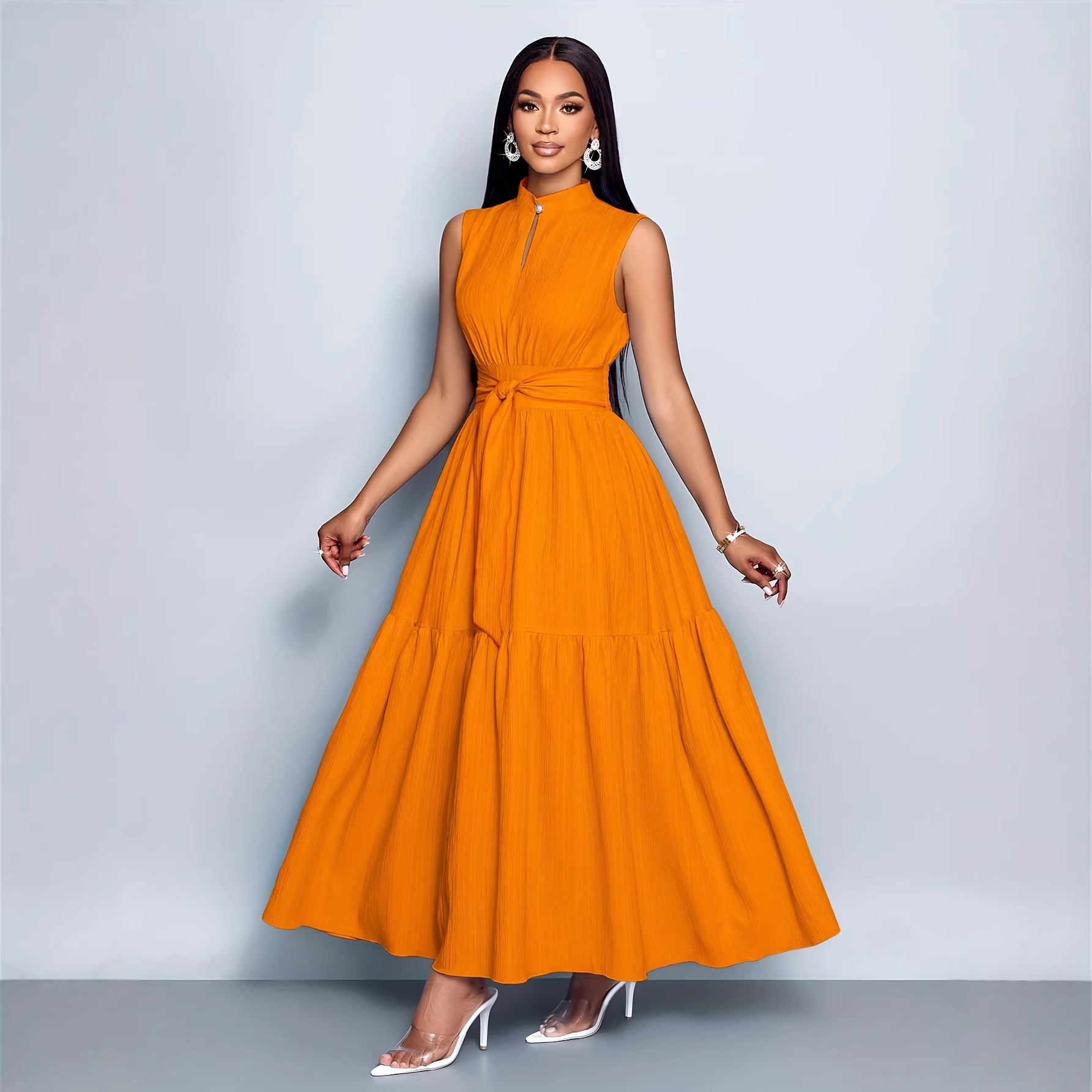 Strap And Lace Patchwork Dress For Women