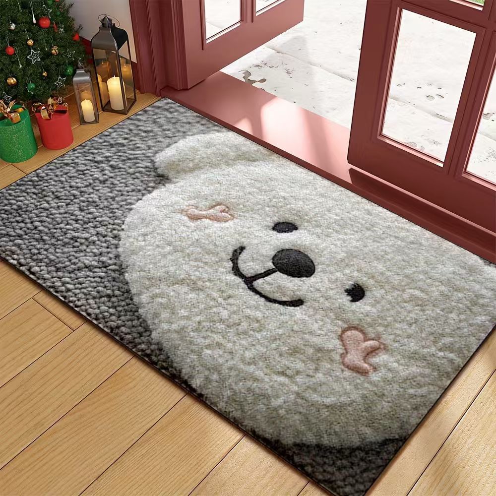 Thick Soft Faux-cashmere Floor Mat For The Bathroom To Provide Insulation From Cold Floors