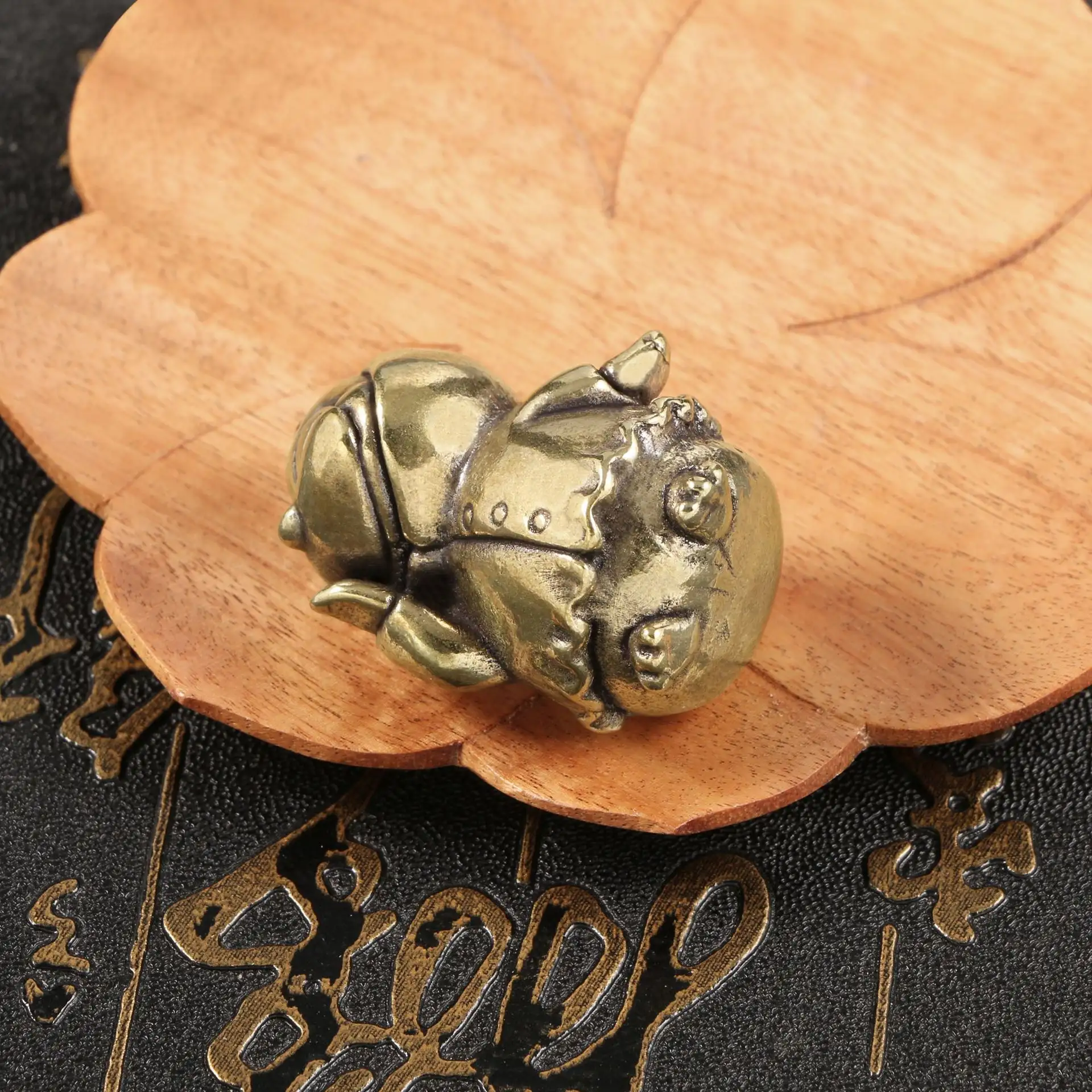 Emperor Penguin Baby Brass Ornaments