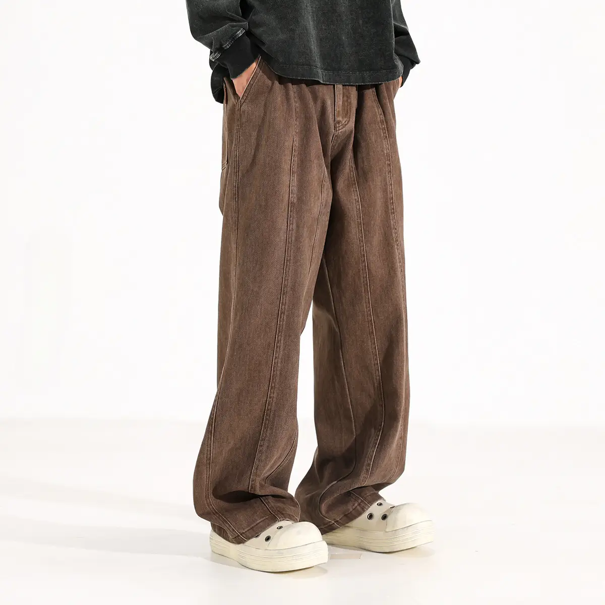 Maillard American Retro Drooping Straight Jeans