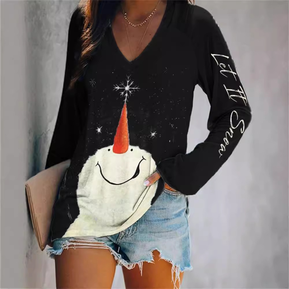 Gradient Color Color Matching Casual Long Sleeve