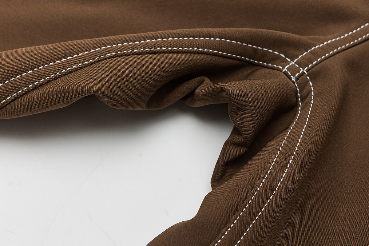 Topstitching Waterproof Fleece-lined Overalls