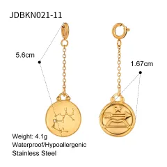 Stainless Steel Ornament Accessories Twelve Constellation Bikini Diy Pendant - Jdbkn021 11 - View 1