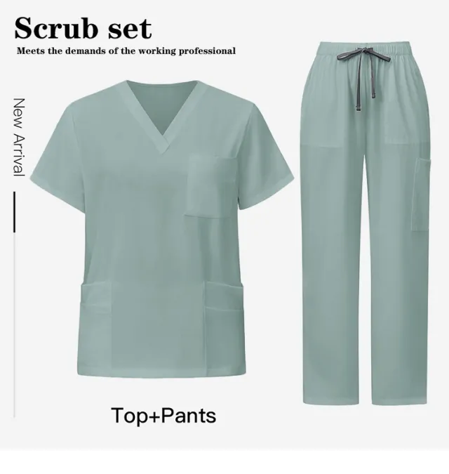 Nurses' Uniform Bath Beauty Shop Set Emerald - Shop at LoveMi