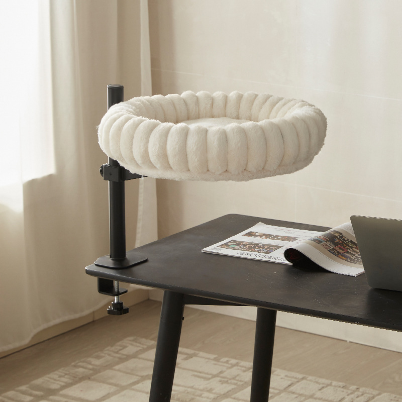 Desktop Cat Tree With Rotating Platform And Adjustable Height