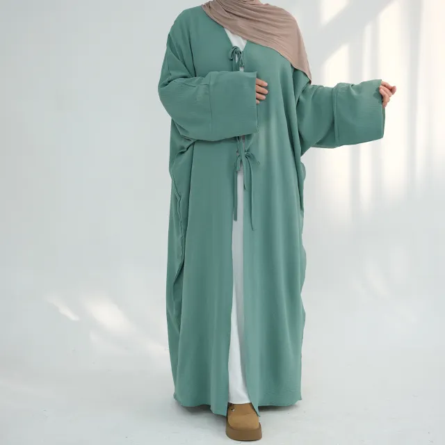 Party Waist controlled Lace up Cardigan Dress Green - Shop at LoveMi