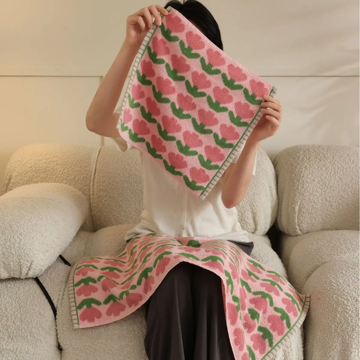 New Xinjiang Long-staple Cotton Small Tulip Towel