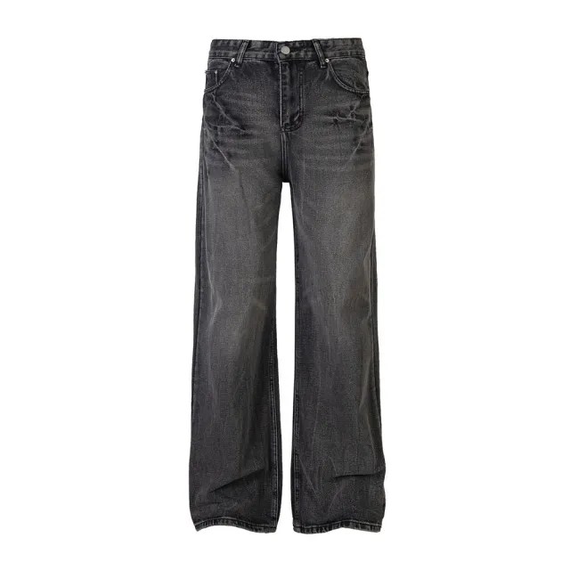 Punk Washed And Worn Jeans Fashion Brand High Street Women Black - Shop at LoveMi