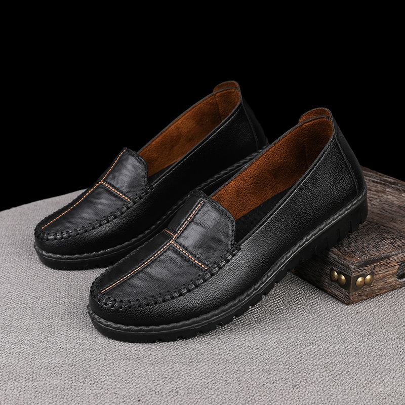 Women's Flat Casual Slip-on Leather Shoes