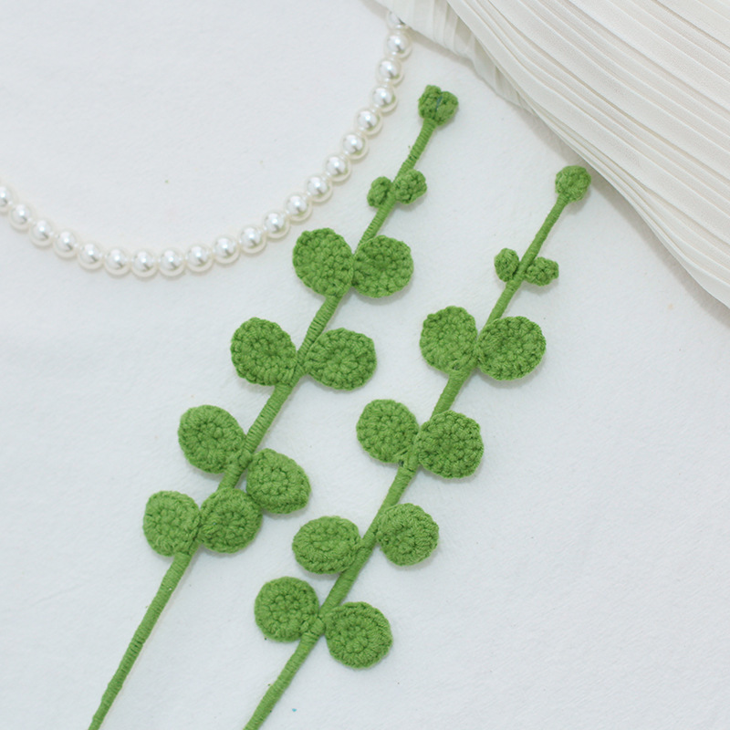 Hand-knitted Finished Yarn Bouquet Of Knitted Artificial Flowers 80