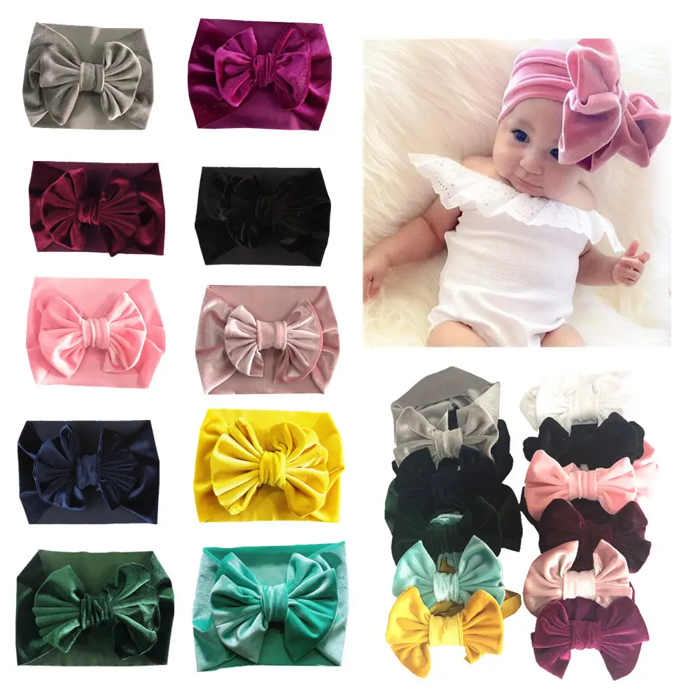Childrens Multi-color Festive Velvet Headband