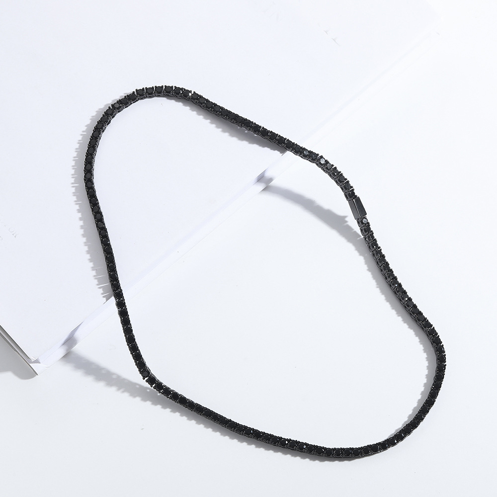 Copper Zirconia Tennis Chain Necklace