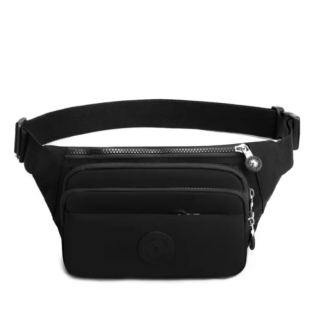 Solid Color Leisure Fashion Waist Bag Simple Special interest Design Outdoor Black - Shop at LoveMi