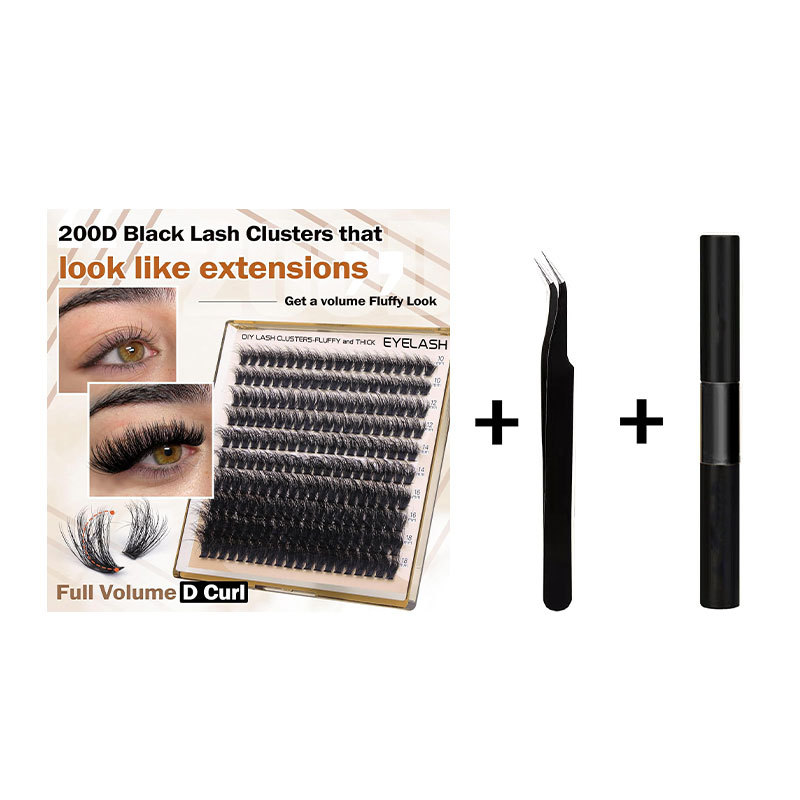 Fluffy Faux Mink Segmented Eyelashes 9