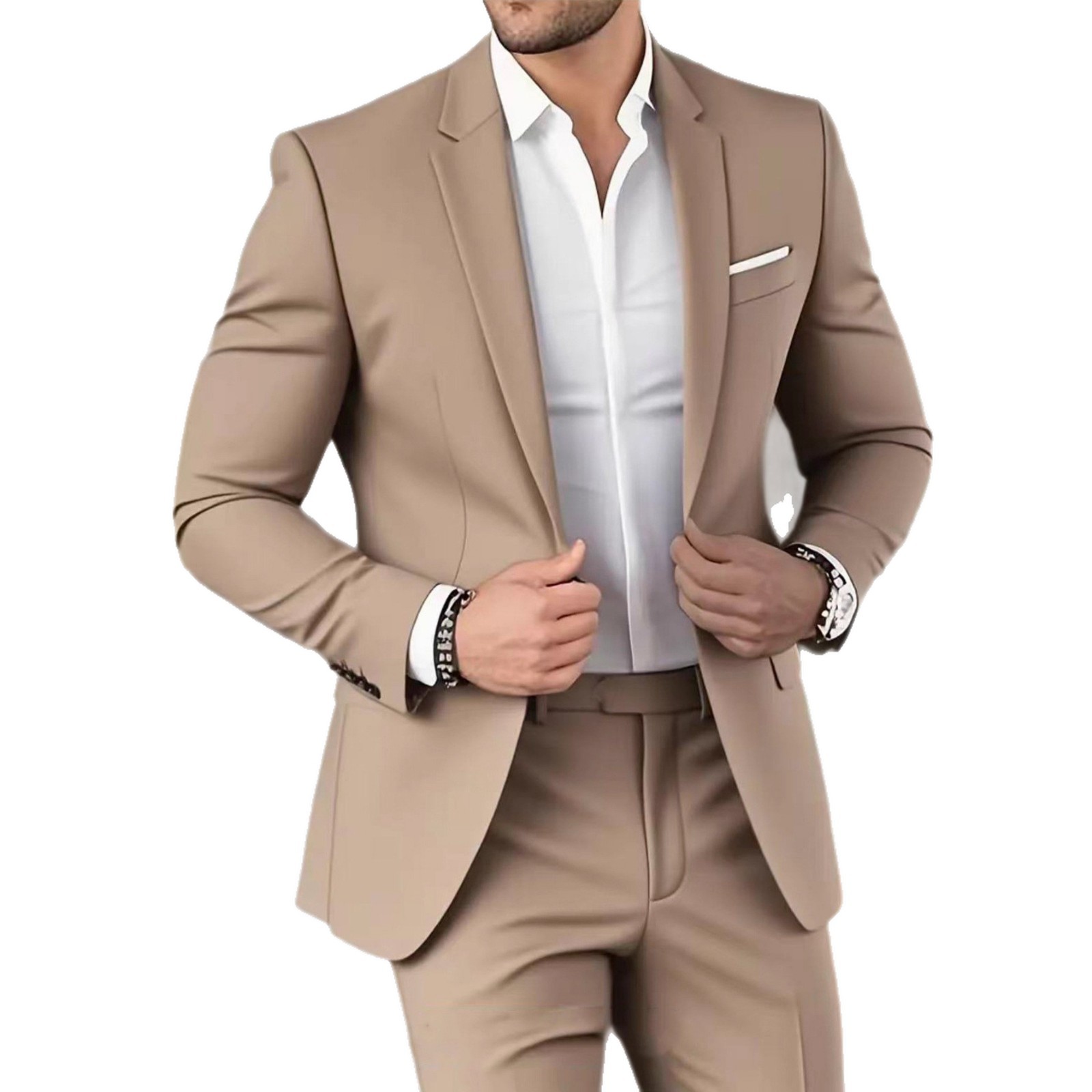 Elegant Banquet Gown Slim-Fit Fashionable Suit And Trousers For Men 5