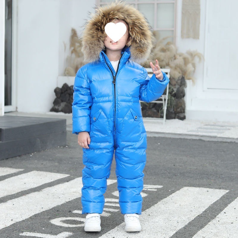 Winter Children's Padded Down Overalls