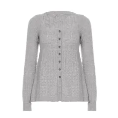 Sweet Younger Fashion A Swing Slim Fit Versatile Top - Grey - View 1