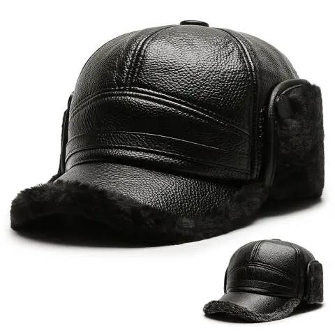 Middle-aged and Elderly People's Hats Men's Ear Protection Winter