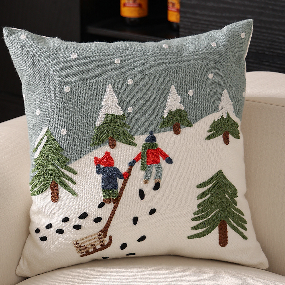 Snow Mountain Pillow Cover