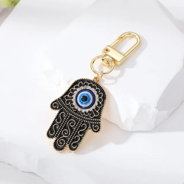 Vintage Drop Oil Pendant Keychain Hanging Decorations Black - Shop at LoveMi