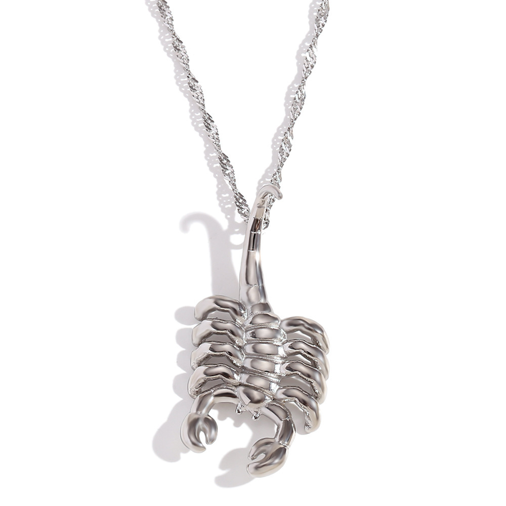 Pendant Necklace Stainless Steel Scorpion Stud Earrings For Women