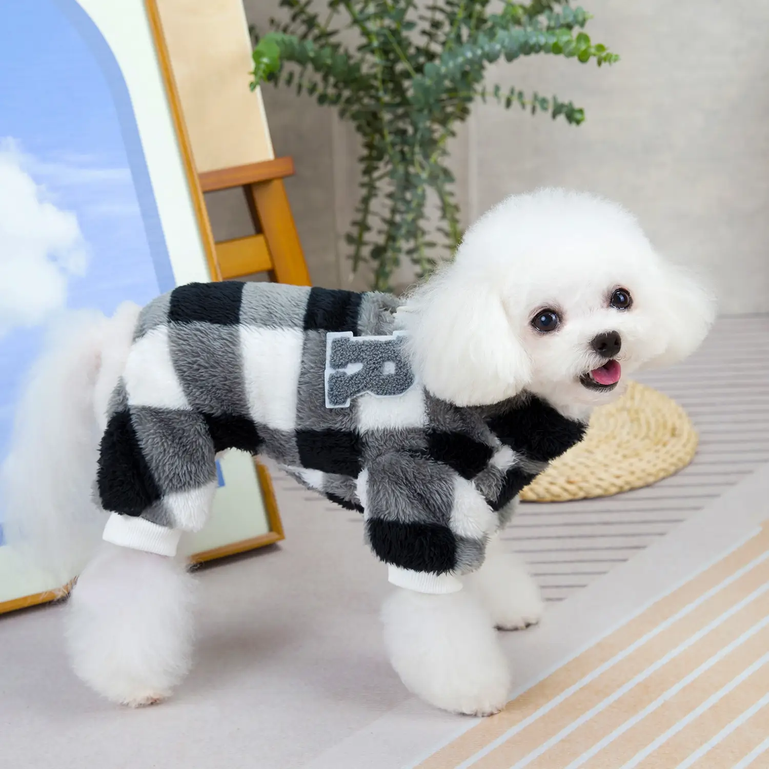 Pet Clothes Autumn And Winter Dog Clothes New Pet Clothing Double-sided Velvet Four-leg Fluffy Jacket