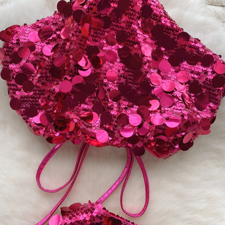 Light Luxury Gold Style Suit Women's High Sense Sequin Sling Vest Short