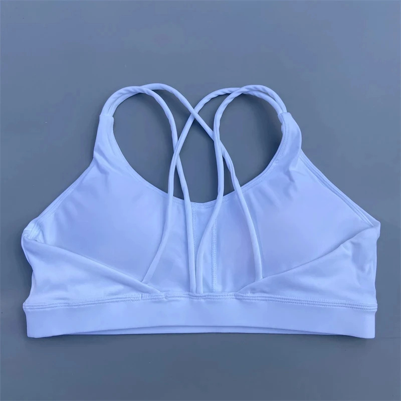 Title 12, Solid Color Nude Feel High Strength Workout Bra...