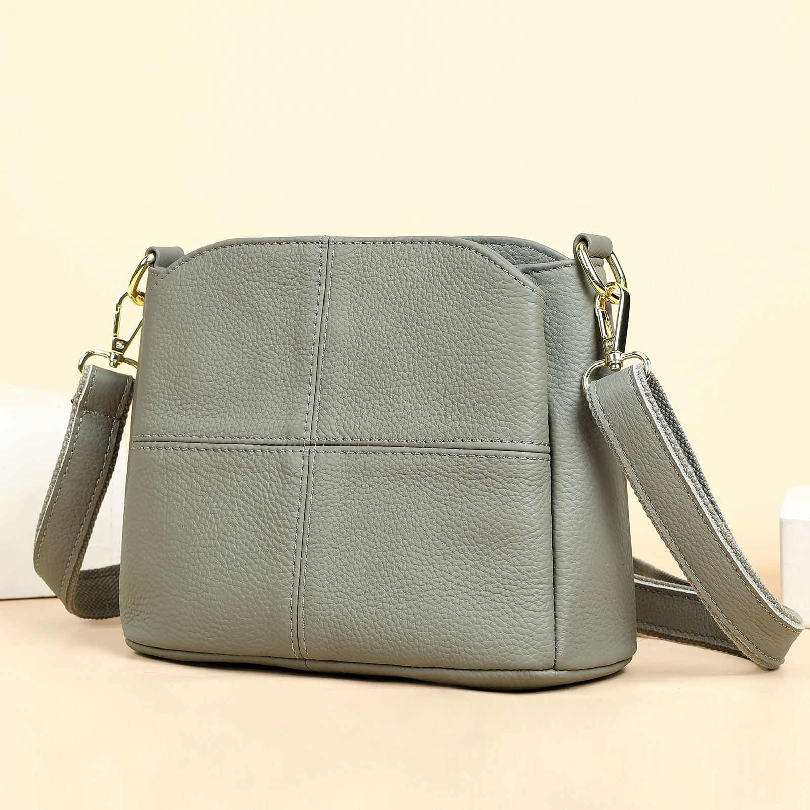 Large Leather Crossbody Handbag, picture 2 of 10