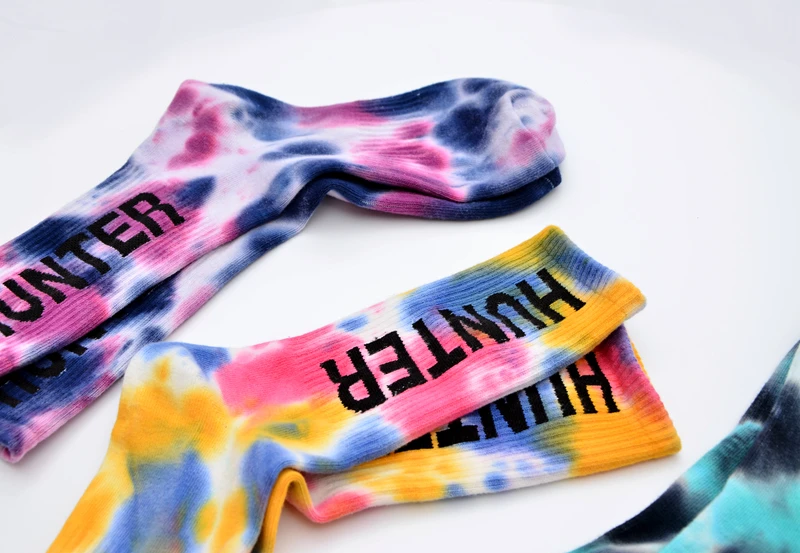 Title 15, Tie-Dyed Thin Tube Socks For Men And Women