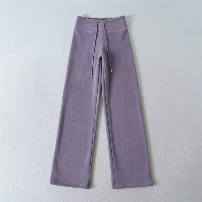 New Winter Fleece-lined, Extra-thick Warm Casual Straight-leg Pants