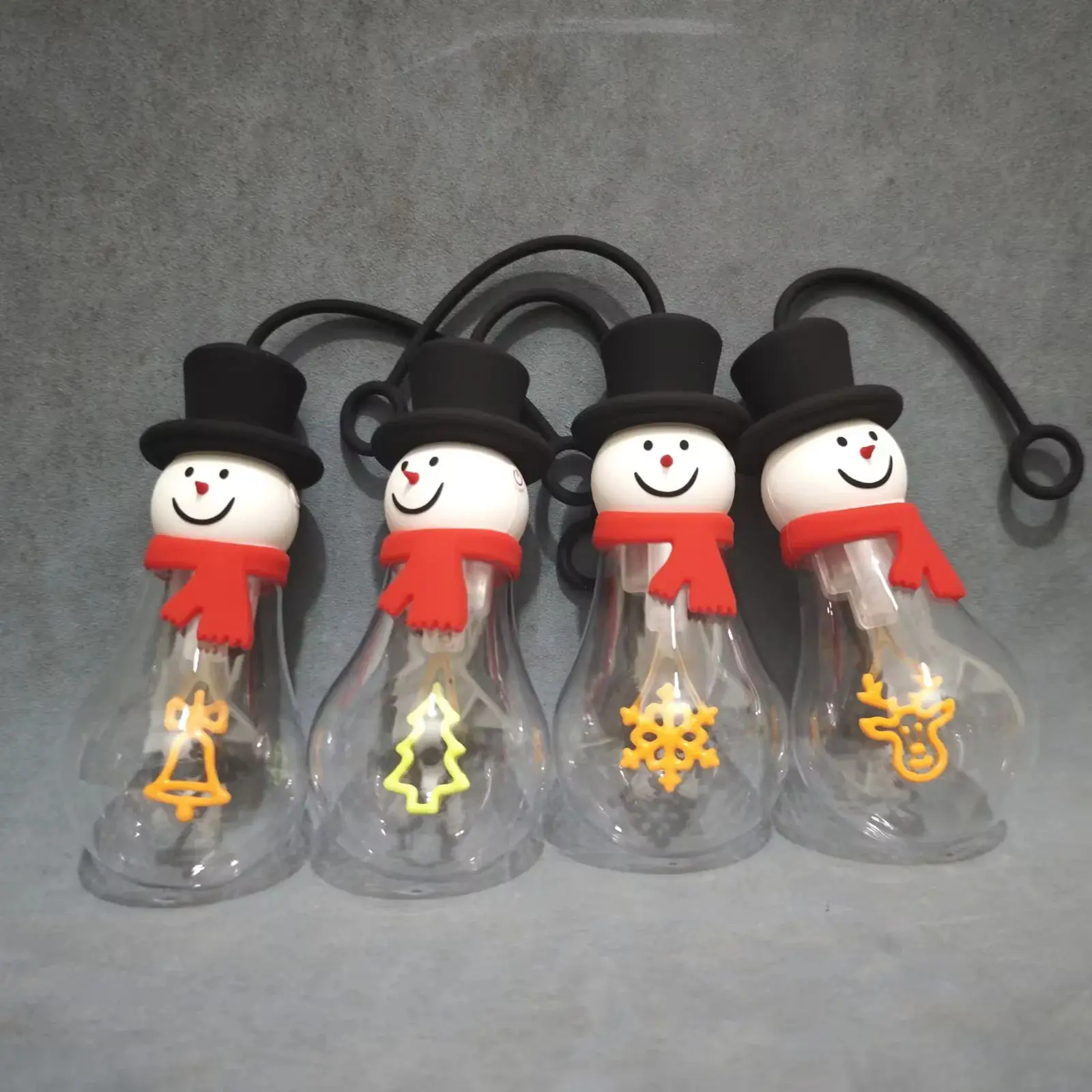 Christmas Snowflake Bell Reindeer Tree Lamp