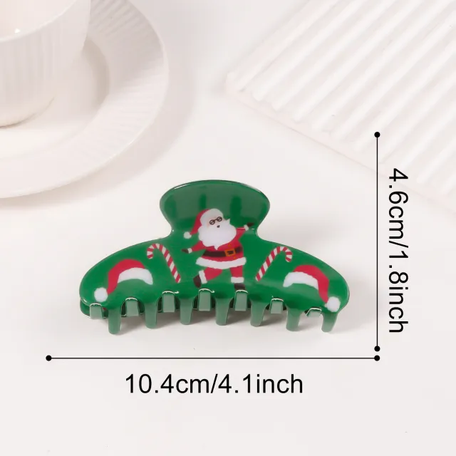 Christmas themed Atmosphere Hair Clips Shark Clips Santa Claus - Shop at LoveMi