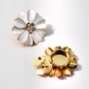 White Rhinestone Single Piece