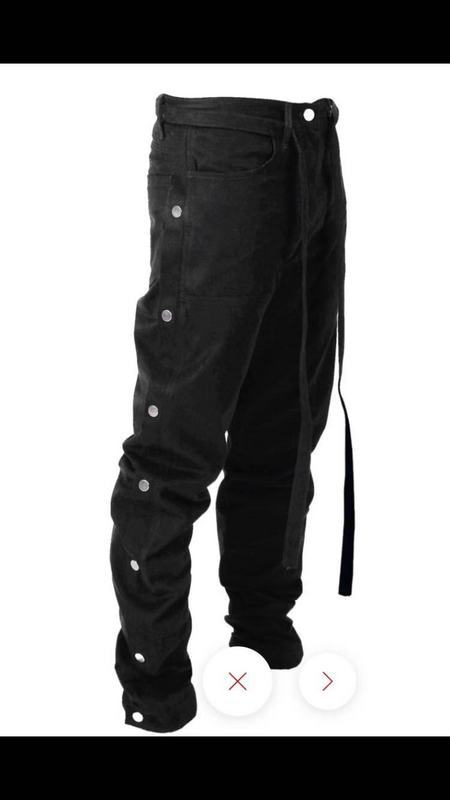 Title 6, Stitching Zipper Broek Multi-Pocket High Street...