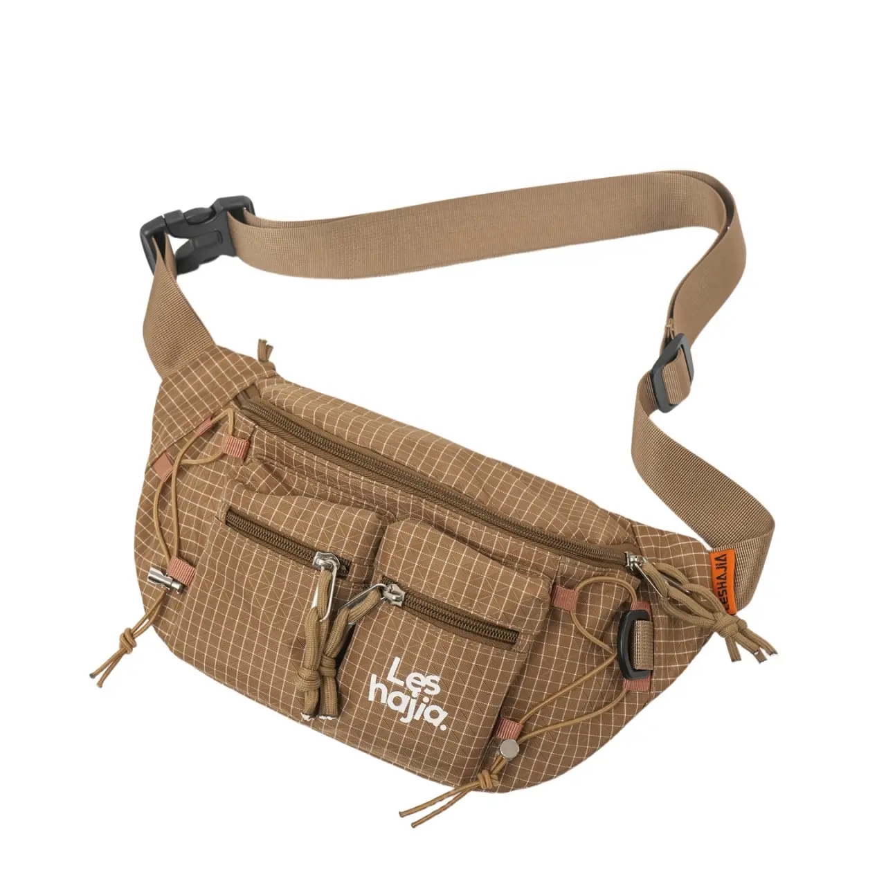Workwear-style Outdoor Hiking Waist Bag, Lightweight Chest Pack For Men