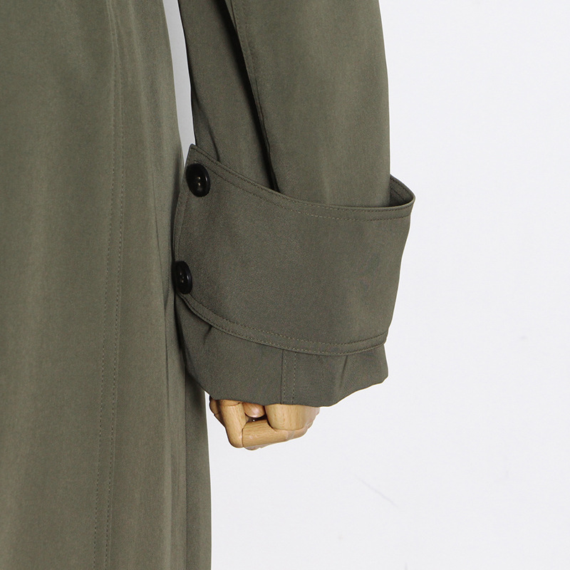 Title 13, Irregular-panel Single-breasted Lapel Long Coat...