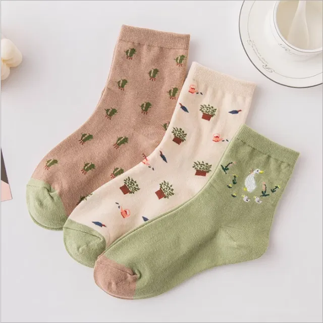 Women's Socks Cute Long Tube Bunching Socks Average Size - Shop at LoveMi