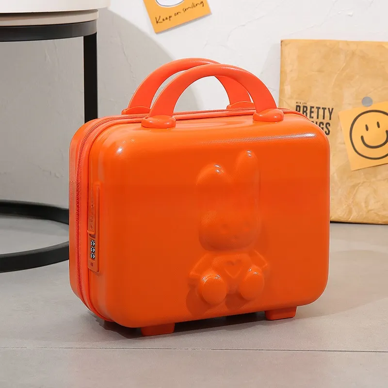 Rabbit Portable Storage Bag Password Box - Orange