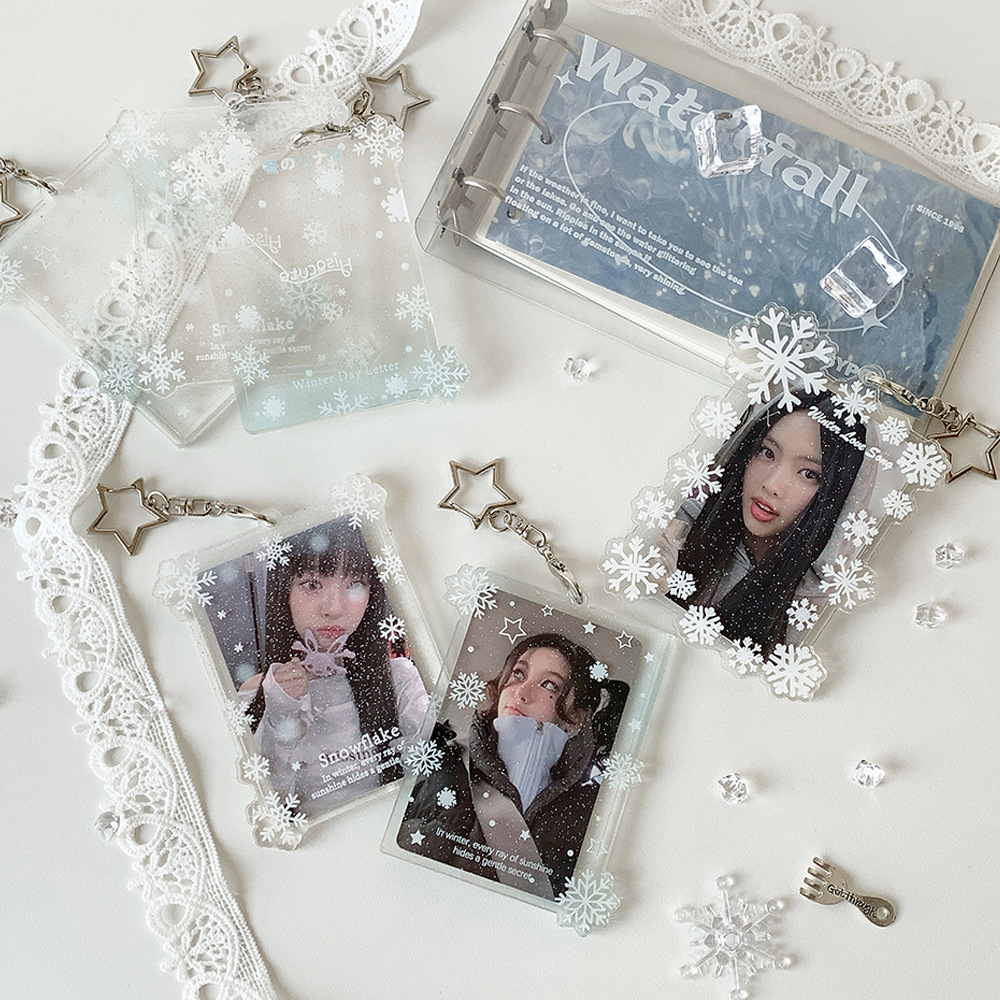 Protecting Originals Transparent Snowflake Hard Card Sleeve