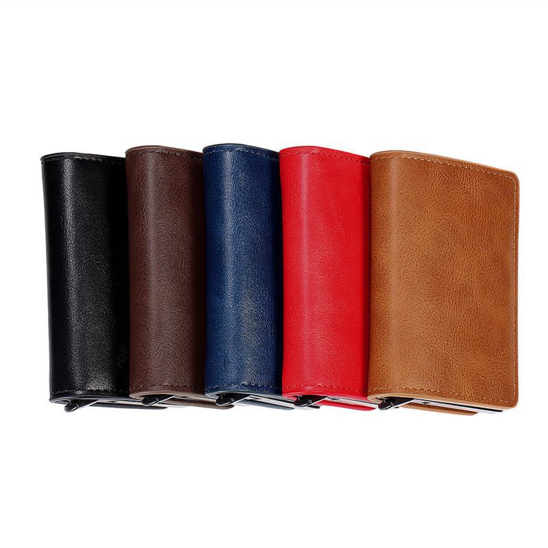 Men’s Metal Anti-magnetic ID Card Holder New Student Wallet Business Card Holder