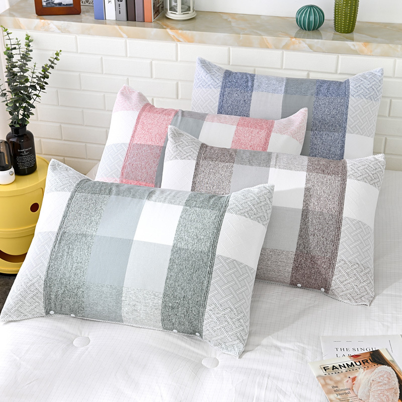 Pure Cotton Jacquard Pillowcase Three-Layer Gauze Single-Person Pillow Cover