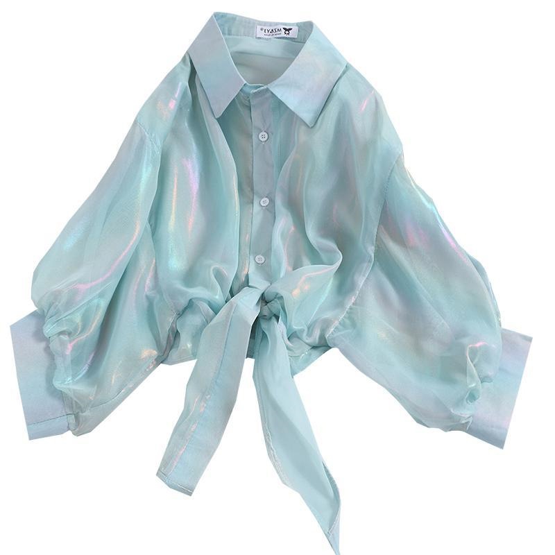 Fashionable Glossy Purple Cardigan Sun-protective Garment - Image 4