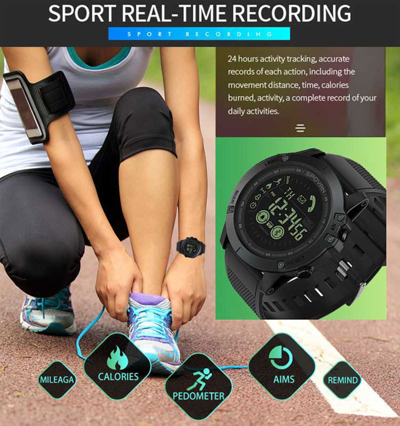 Title 15, Montre connectée Bluetooth sport, rappel de pas...