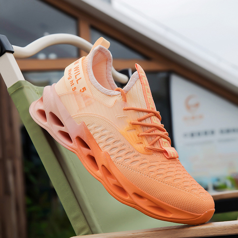 Couples Flyknit Plus-Size Casual Running Shoes