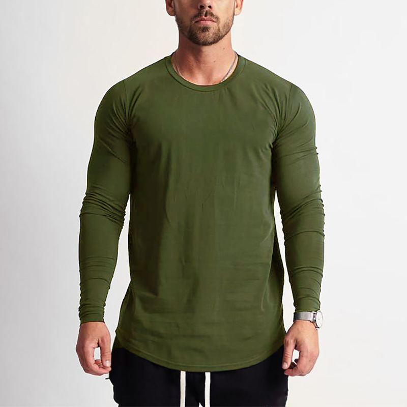 Title 2, Maglia Uomo Fitness Manica Lunga Girocollo Slim...